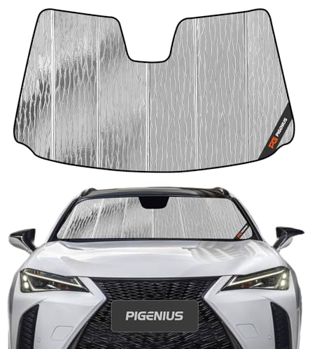 Pigenius Windshield Sun Shade for Lexus UX 2019-2026 Front Window Sunshade - AstraGuard - color: Silver, size: 2019-2026 UX