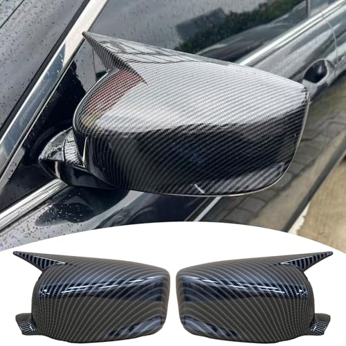 Side Mirror Cover,for 8TH Honda Accord 2008 2009 2010 2011 2012, Carbon Fiber Side Rear Mirror Covers Body Kit Accessories for Cars（Designed for Models Without Turn Signals - color: carbon fiber, size: For 2008-2012 Honda Accord without turn signals