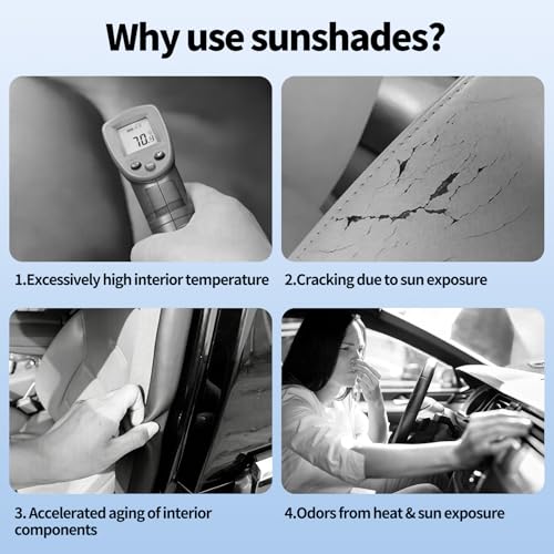 8 PCS Car Window Shades for Jeep Grand Cherokee 2011-2021 Accessories, UV Heat & Privacy Protection, Foldable Thickened Full Set Windshield Side Rear Window Sun Shade Covers for Camping Napping - size: for Jeep Grand Cherokee 2011-2021