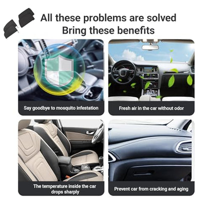 Car Window Sun Shade Cover, 4 PCS Breathable Mesh Car All Side Window Sunshade, Mosquito Net Curtain, Reduce Sun Rays, Sun Glare, Privacy Protection, Cover Full Window Suitable for Most SUV - size: 4 Pcs #Suv Style