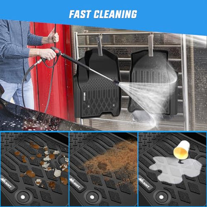 Nilight TPE Floor Mats for Chevy Chevrolet Suburban GMC Yukon XL 7 Seats Bucket Seats 2021 2022 2023 2024 2025 2026 All Weather Custom Fit Heavy Duty Floor Liners - color: 2021-2026 Suburban GMC Yukon|Bucket Seat|