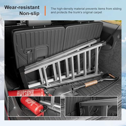powoq Cargo Mat Compatible with 2016-2026 Dodge Durango 6&7 Seats Trunk Mat 3rd Backrest Mat Replacement for 2016-2026 Dodge Durango Accessories(Trunk Mat+3rd Row Backrest Mat) - color: Trunk Mat+3rd Row Backrest Mat