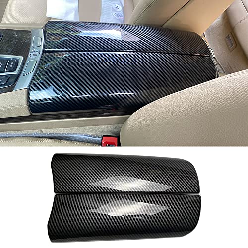 for BMW 7 Series F01 F02 2009-2015 ABS Carbon Fiber Color Car Interior Center Armrest Box Cover Console Box Storage Box Trim Covers (740i 740Li 750i 750Li 760Li) - size: 7 Series F01 F02 2009-2015