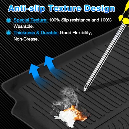 Cartist Cargo Mat for Jeep Compass 2017-2025 2026, All Weather Cargo Mat for Compass Accessories, Heavy Duty Trunk Mat with Backrest Mat, Car Accessories - size: 1)Jeep Compass 17-26