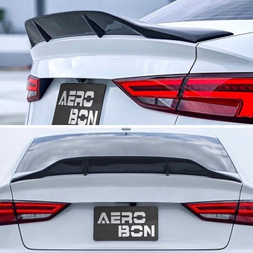 AeroBon Real Carbon Fiber Trunk Spoiler Compatible with 2014-2020 Audi A3 S3 RS3 Spoiler 8V Sedan Rear Spoiler (RT Style) Race Tail - size: RT