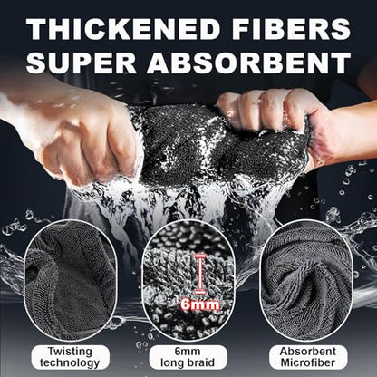 Car Drying Towel (28" x 36"),1500 GSM Double Sided Microfiber Drying Towels for Cars,Highly Absorbent,Leaving no Marks,no Shedding,Easy to Clean - size: Pack of 1