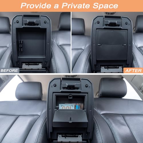 JKCOVER 3PCS Center Console Organzier Compatible with Toyota Tacoma 2016-2023 Accessories Tray Hidden Box Divider ABS Material Insert - color: 3PCS