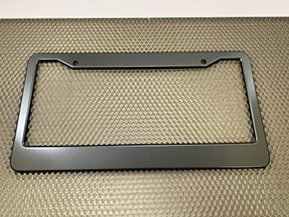 Special Edition Anodized Aluminum CAR License Plate Frame - Grey - color: Grey