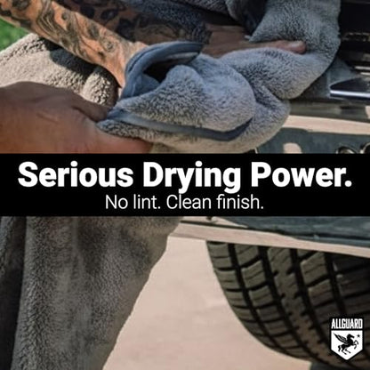 Microfiber Towels for Cars (2 Pack) & Clutch Gloss Car Detailing Spray – Ultra-Absorbent Car Drying Towels & Quick Detailer Drying Aid, Scratch-Free, High Absorbency Cleaning Cloths, 36"x25" - size: Towels + Detailer