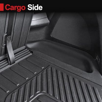 Cargo Mat Backrest Mat for 2016-2022 Honda Pilot 8 Passengers (No Elite Models), All Weather TPE Car Liner Car Mat for 2022 Honda Pilot Accessories - size: for 2016-2022 Honda Pilot Cargo Mats