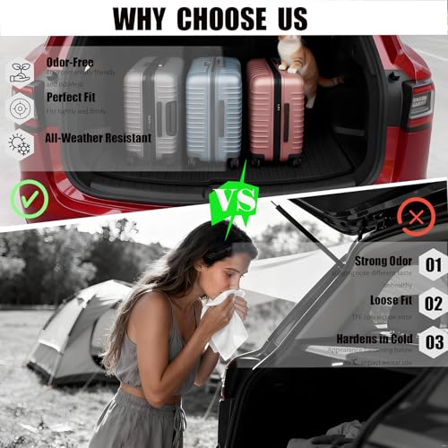 Storage Mats and Cargo Liners Compatible with 2025 2026 New Model Y Juniper, All Weather Rear Cargo Trunk Tray Floor Mat Custom Fit 3D Tech Waterproof Durable TPO Accessories - size: New Model Y Juniper cargo mat with storage mat
