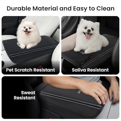 Car Middle Center Console Cover for Tesla Model 3/ Model 3 Highland/Model Y/Y Juniper/YL Accessories Waterproof Middle Arm Rest Cover,Scratch-Resistant Protector Pad