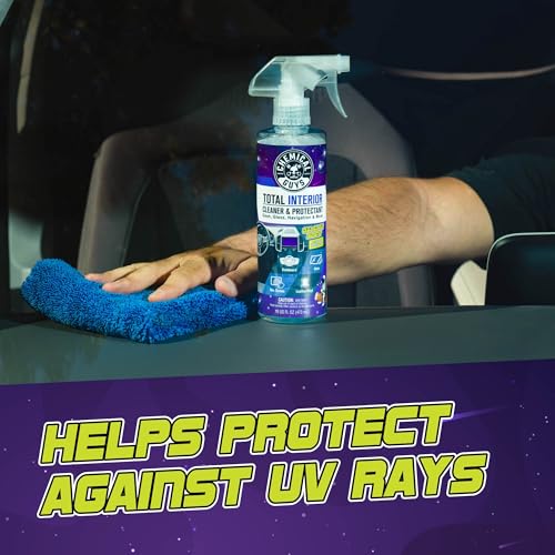 Chemical Guys Total Interior Cleaner & Protectant - (16 oz) All-in-One Car Interior Cleaner for Dash, Seats, Carpet, Glass, Vinyl, Leather, and Plastic - Galactic Scent - size: 16 Fl Oz (Pack of 1)