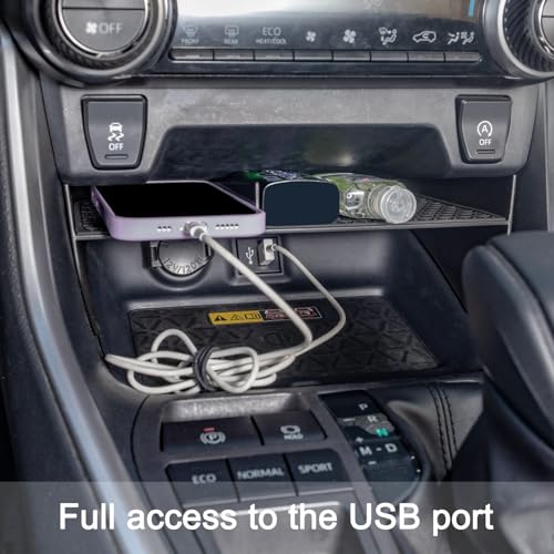 JDMCAR Center Console Organizer Compatible with Toyota RAV4 2019-2025 and 2021-2025 RAV-4 Prime, ABS Material Insert Tray Gear Shift Secondary Storage Box