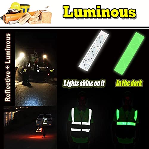 High Visibility Reflective Safety Vest with Pockets Custom Your Logo Safety Workwear - color: Luminous Red, size: 4X-Large