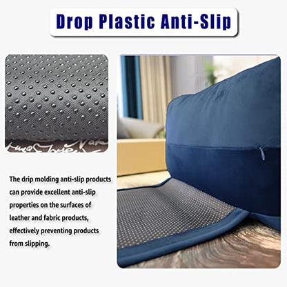 Adjustable Headrest Pillow for Recliners and Armchairs - Non-Slip Velvet Cushion for Neck Support and Pain Relief (Navy) - color: Navy
