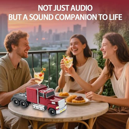 WSTER Car Model Bluetooth Replica Speakers Collection – Portable Wireless Speakers with HD Sound, LED Party Lights, FM Radio, TWS Stereo, Built-in Mic, Awesome Gifts for Friends (WS-570)