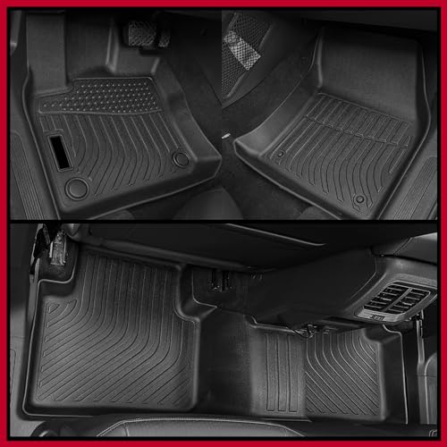 Naibeve Floor Mats for 2018-2023 2024 Volkswagen Tiguan - All Weather Custom Fit for Volkswagen VW Tiguan Floor Mats Cargo Liner Rear Cargo Tray Trunk Waterproof Interior Accessories - size: 1)tiguan|2018-2024