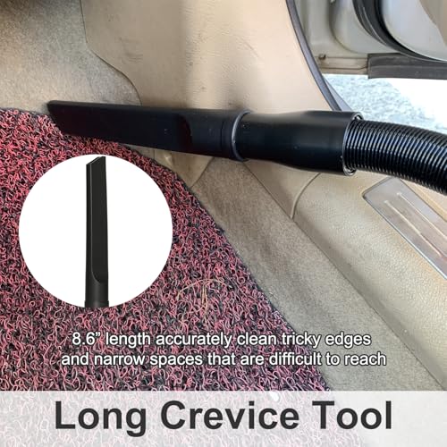 Vacuum Attachments Compatible with Shark Corded Vacuums, Navigator NV350 NV360 Rotator NV501 Rocket HV300 Stratos, 1 1/4" Accessories with Extension Hose Adapters (Car Detailing Kit) - style: Car Kit A