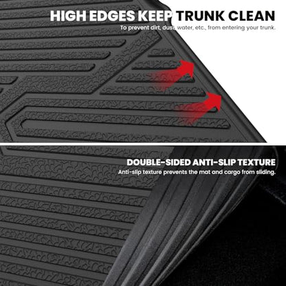 LASFIT Cargo Mat for Jeep Grand Cherokee 2011-2021 All Weather TPE Custom Fit Rear Backrest Mat Trunk Seatback Cargo Liner, Black - style: Grand Cherokee 2011-2021 Cargo Mat