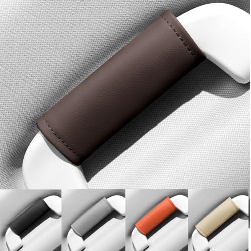 Cars Grab Handle Cover,Door HandleCovers for Car Inside Door HandleProtector Car Grab HandleCover, Leather Anti-Scratch Cover for Auto Inner Front Rear Doors Pull Handle,Soft Cars Grip Gloves - color: Coffe, size: 2 PCS