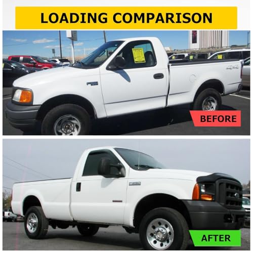 Side Window Visor Vent Deflector Rain Guard,2pcs Outside Mount Tape-on Shatterproof Dark Smoke Window Shades fit for 2004-2008 Ford F150 Standard cab(Regular cab) 92805 - size: 2pcs 2004-2008 F-150 Standard Cab (Outside Mount)