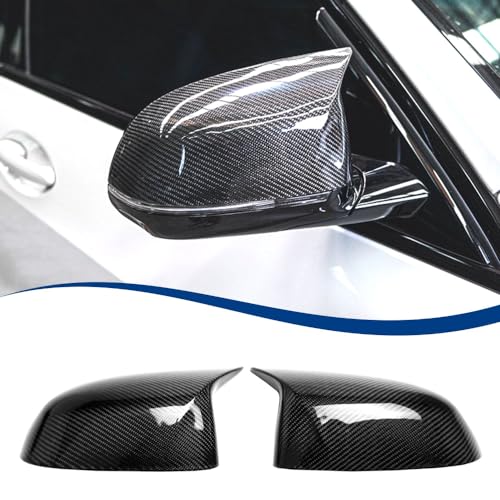 Real Carbon Fiber Side Mirror Cover Compatible with X3 G01 X4 G02 / Pre-lci X5 G05 X6 G06 X7 G07 (Real Carbon Fiber, G01 G02 G05) - color: Real Carbon Fiber, size: G01 G02 G05