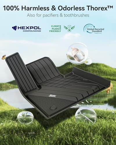 3W Floor Mats & Cargo Liner Custom Fit for BMW X5 2019-2024 2025 2026 40i/45e/50e/50i/M/M50i/M60i TPE All-Weather Full Set Heavy Duty Floor Liner and Trunk Mat Accessories (Only for 5 Passenger) - style: 3) X5 2019-2026 | Full Set