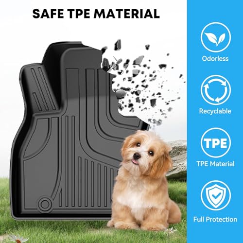AOMSAZTO Floor Mats Compatible with Toyota Camry 2018-2024: All Weather Camry Rubber Floor Liners & Cargo Mat Set (Not fit AWD or Hybrid Models) - style: 2018-2024 | For Toyota Camry 1st & 2and Row & Cargo
