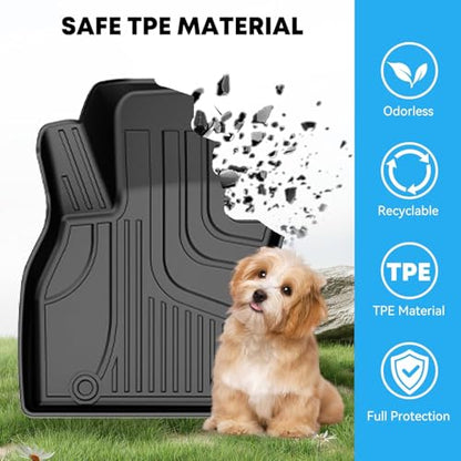 AOMSAZTO Floor Mats Compatible with Toyota Camry 2018-2024: All Weather Camry Rubber Floor Liners & Cargo Mat Set (Not fit AWD or Hybrid Models) - style: 2018-2024 | For Toyota Camry 1st & 2and Row & Cargo