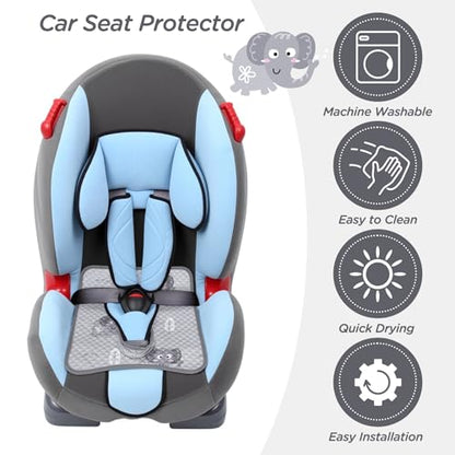 Potty Training Car Seat Protector, Waterproof Car Seat Cover for Toddlers, Piddle Pads for Baby Carseat, Stroller, Non-Slip & Machine Washable (Gray, 2PC) - color: Gray