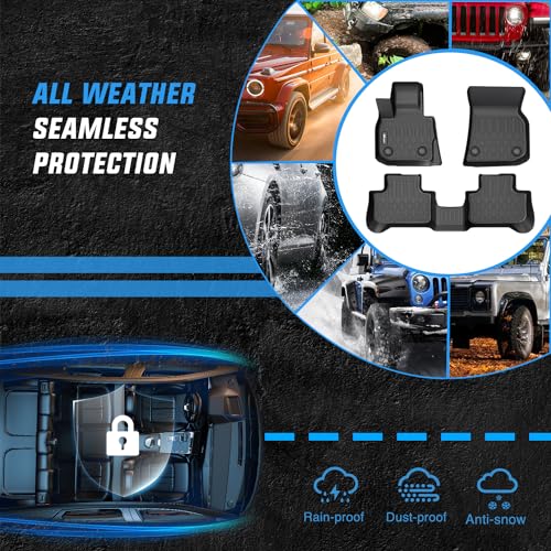 Nilight TPE Floor Mats for BMW X3 30i M40i 30e 2018 2019 2020 2021 2022 2023 2024/2019-2024 BMW X4 M M40i xDrive30i, All Weather Custom Fit Heavy Duty Floor Liners - color: 2018-2024 BMW X3 X4