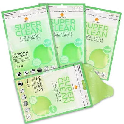 FiveJoy Car Cleaning Gels, 4-Pack Universal Auto Detailing Tools Car Interior Cleaner Putty, Dust Cleaning Mud for PC Tablet Laptop Keyboard, Camera, Printers, Calculator - 320g (2.8oz/pcs) - color: Green,Yellow