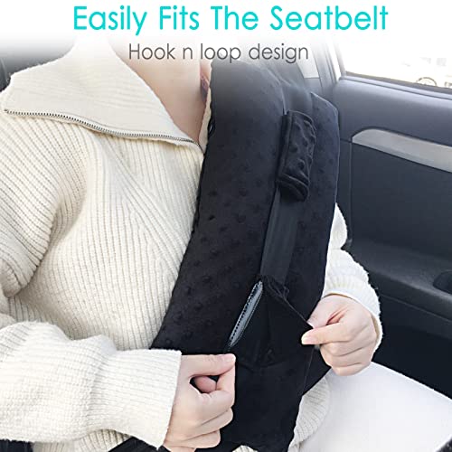 Hysterectomy Pillow Abdominal Post Surgery Pillows with Pocket Comfort for Ice Heat Packs Tummy Tuck Belly Incision Recovery Seatbelt Gifts Women Patients Minky Dot Black - color: Dotblack