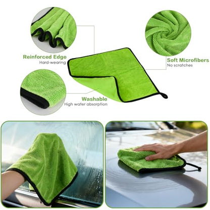8PCS Windshield Cleaner Tool, Car Windshield Cleaner Tool with Extendable Handle 180° Rotation,Car Window Cleaner with 4 Reusable Microfiber Pads+100ml Spray Bottle+1 Detailing Brush