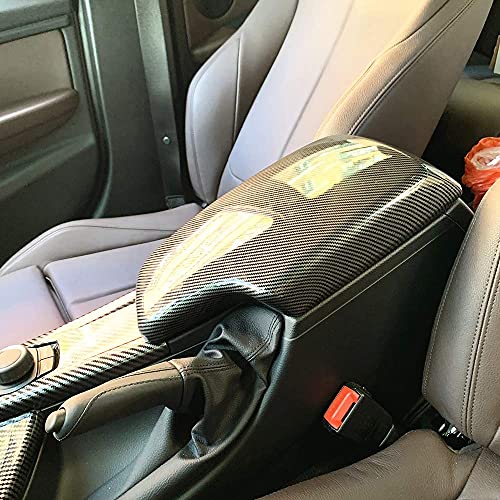 328i 435i Armrest Cover, Carbon Fiber Color Center Consoles Pad for BMW F30 F32 F34 (ABS Material) (F30 2012-2019) - size: F30 2012-2019