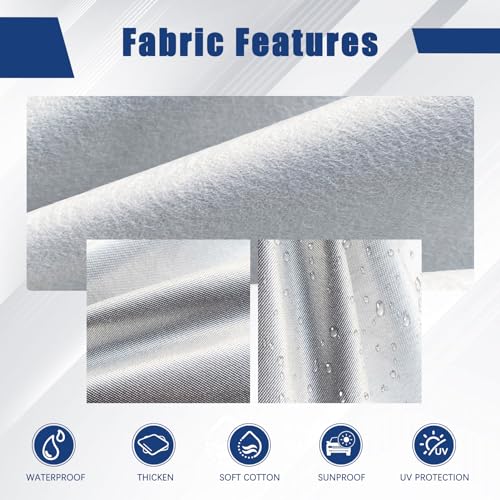 Kayme 6 Layers Car Cover Custom Fit for Audi A7 S7 RS7 (2010-2025) Waterproof All Weather for Automobiles, Outdoor Full Cover Rain Sun UV Protection.Silver - size: 2. Custom Fit Audi A7 S7 RS7