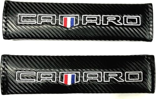 Custom Camaro Flag RS SS Racing Seat Safety Belt Cover Shoulder Pads Cushion 2PCS