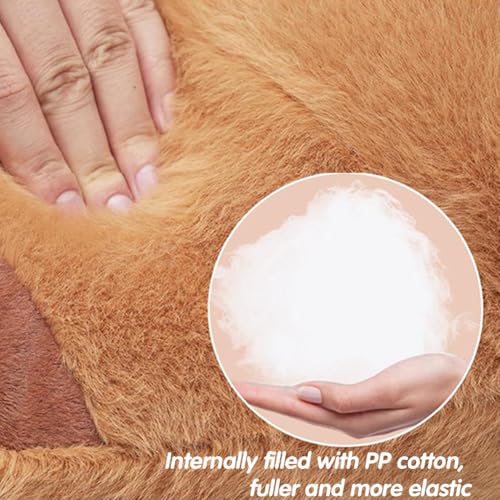 LYFJMUS 4 Pack Plush Capybara Car Headrest Pillow and Lumbar Support Pillow Kawaii Plushies Capybara Stuffed Headrest Cute Car Decor for Car Driving (Style B) - style: Style B