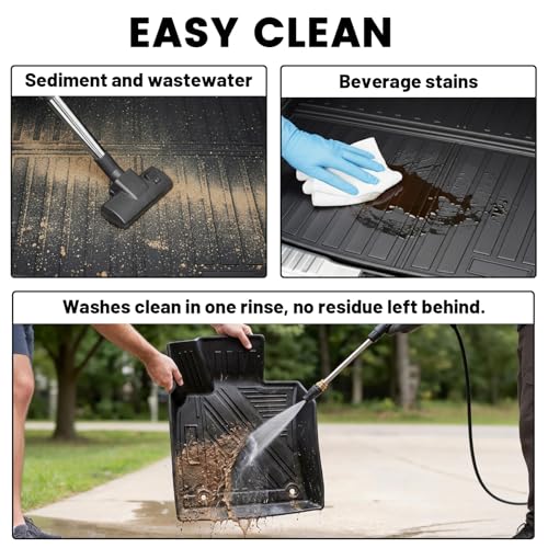 Vanseno for 2018-2025 2026 Toyota Camry Cargo Mats All Weather Trunk Mat Waterproof Anti-Slip for Toyota Camry Accessories No Hybrid - color: Fit 2018-2025 2026 Toyota Camry