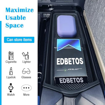 EDBETOS Gear Shift Side Insert Tray Compatible with 2025 2026 Toyota Camry Front Center Console Organizer Tray Interior Accessories, Hidden Card Slot Storage Box with Rubber Mats, Fits XSE XLE SE LE