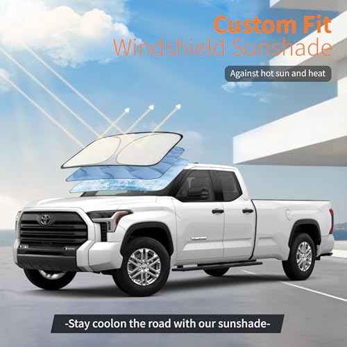 Waterproof Car Cover All-Weather, Heavy-Duty Outdoor Full Exterior Automobiles Snow Cover for Truck 221-228 inch with Sun Visor,Zippered & Storage Bag - Black - size: Fit Truck Length 211-228 inch(PK-L)