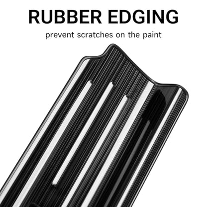 Upgraded Door Sill Guards Compatible with Jeep Wrangler JL JLU 2018-2025 2026 & Gladiator JT 2020-2025 2026 Accessories Stainless Steel Door Entry Guard (4-Door Brushed Black) - size: 4-Door Brushed Black
