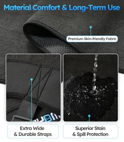Car Seat Towel | Premium Microfiber Towel Seat Covers for Cars - Universal Fit & Waterproof | Sweatproof & Machine Washable Non-Slip Car Seat Towel Cover After Gym, Beach, Yoga (Black, 1 Pack) - size: 1 Pack