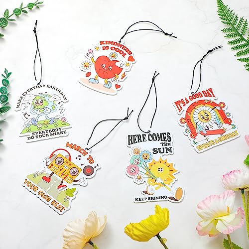 Frienda 5 Pieces Funny Car Air Fresheners for Men Air Freshener Hanging Truck Car Accessories Ideal Gift for Birthday Party