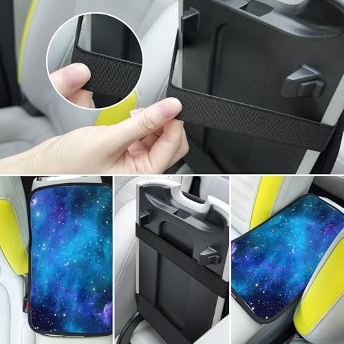 Car Center Console Cover,Nebula Galaxy Auto Center Console Pad,Armrest Cover Protector for Vehicle SUV Truck Car - color: Nebula Galaxy