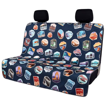 Tallew Back Seat Towel Cover for Car Athletic Running Towel Microfiber Bench Seat Cover for Pets Post Workout Sweat Washable Non Slip Automotive Backseat Protector for Outdoor Sport Camping Mat