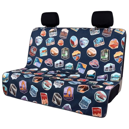 Tallew Back Seat Towel Cover for Car Athletic Running Towel Microfiber Bench Seat Cover for Pets Post Workout Sweat Washable Non Slip Automotive Backseat Protector for Outdoor Sport Camping Mat