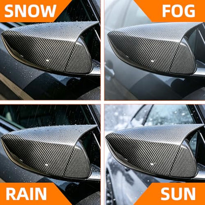 PENSUN 2Pcs ox Side Rear View Mirror Cover Fit for Honda Accord 2018-2022 Accessories Car（Carbon Fiber Pattern）
