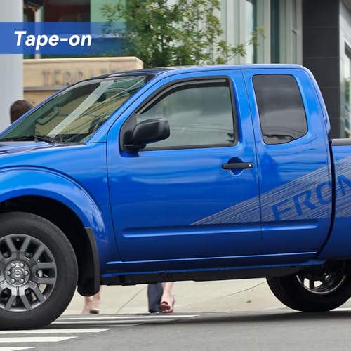 Window Visors Rain Guards for 2005-2020 Nissan Frontier King Cab, Out-Channel Window Vent Wind Deflectors Visors Shades for 05-20 Frontier Extended Cab, 2PCS - size: 2005-2020 Nissan Frontier King Cab